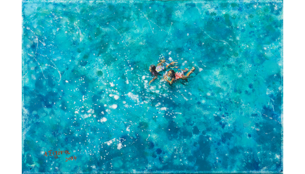 ΑΦΡΟΔΙΤΗ ΣΕΖΕΝΙΑ, ΔΥΟ ΚΟΡΙΤΣΙΑ, 40x60 εκ.