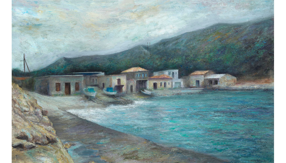 Πέτρος Καραβέβας, Άγιος Ισίδωρος, Σάμος, 80x120 εκ.