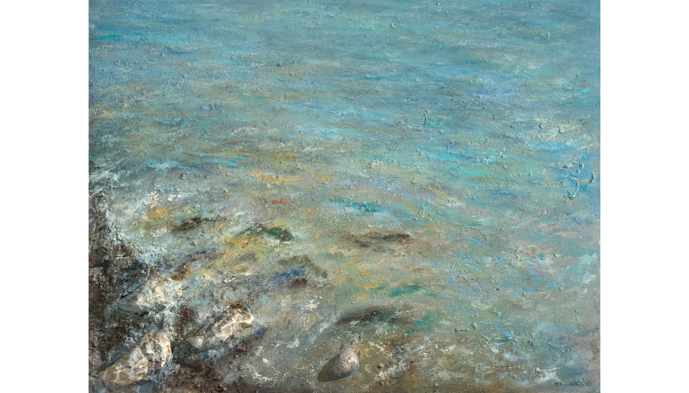 Πέτρος Καραβέβας, Θάλασσα, 75x85 εκ.