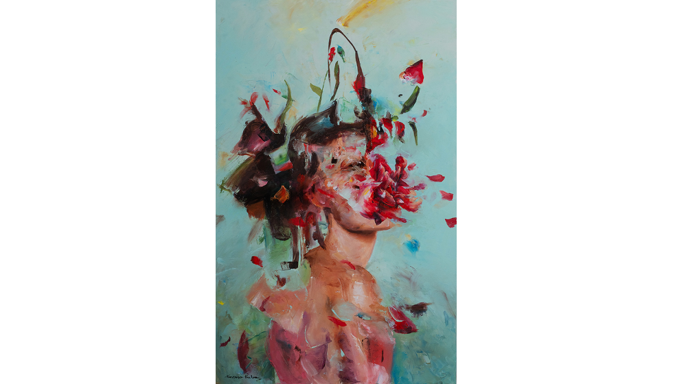 Petal storm, 50x80, Λάδι σε καμβά